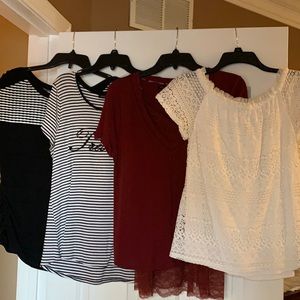 Whitehouse Black market set 4 tops medium